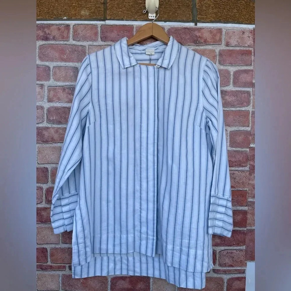 POETRY STRIPE BUTTON THROUGH SHIRT SIZE 8 - Picture 3 of 14